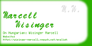 marcell wisinger business card